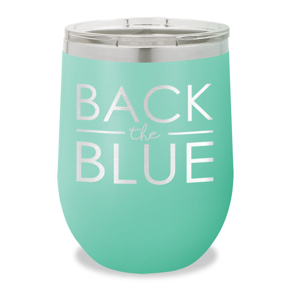 Back The Blue Stemless Wine Cup