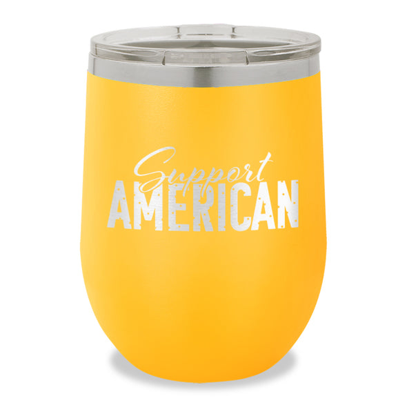 Support American Stemless Wine Cup