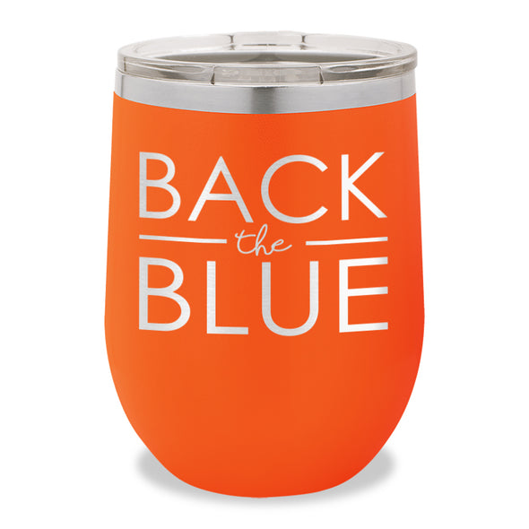 Back The Blue Stemless Wine Cup