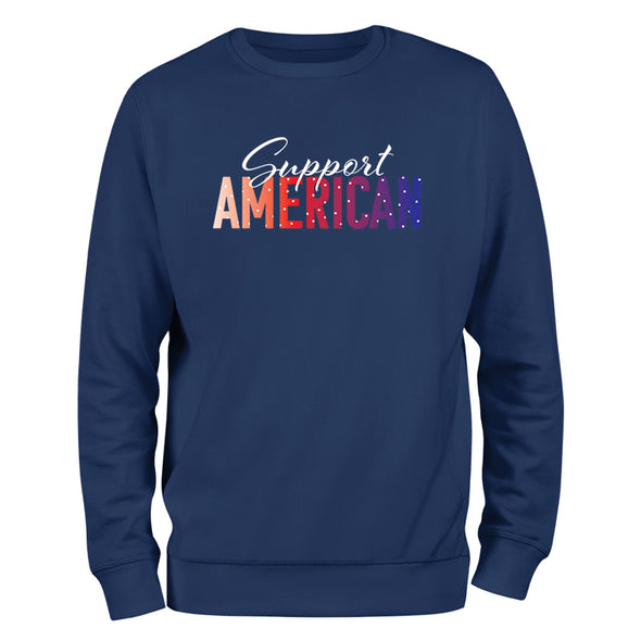 Support American Crewneck Sweatshirt