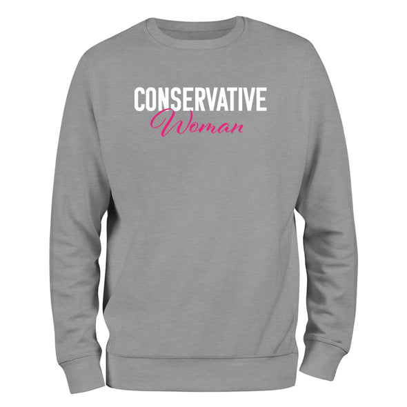 Conservative Woman Crewneck Sweatshirt