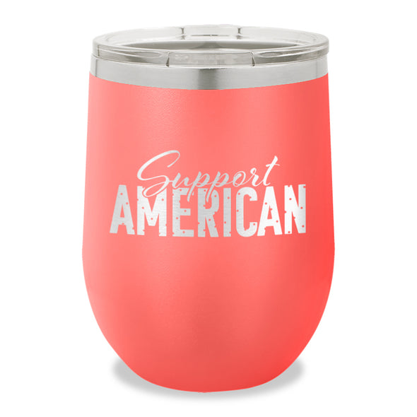 Support American Stemless Wine Cup