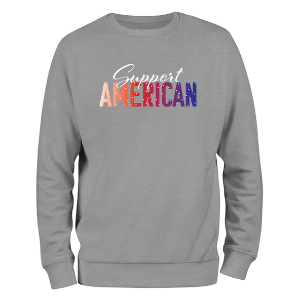 Support American Crewneck Sweatshirt