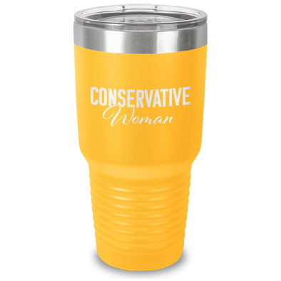 Conservative Woman Laser Etched Tumbler