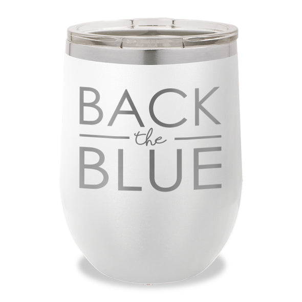 Back The Blue Stemless Wine Cup