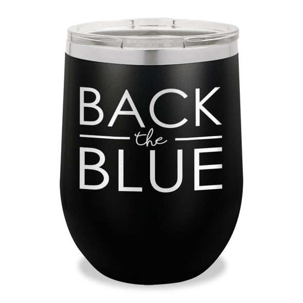 Back The Blue Stemless Wine Cup