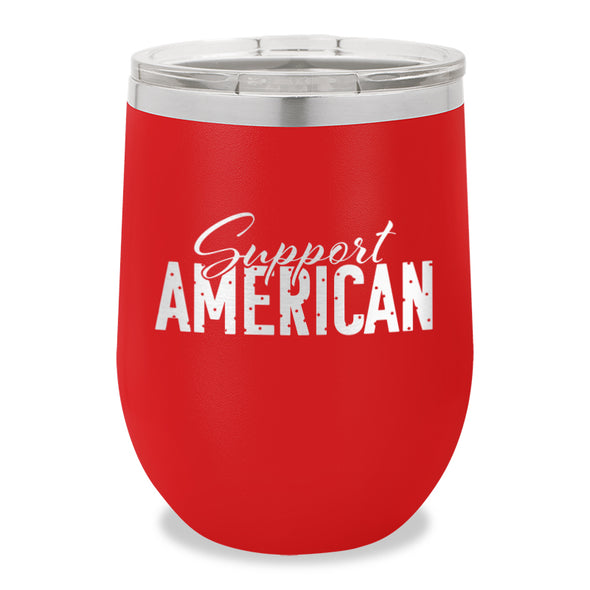 Support American Stemless Wine Cup