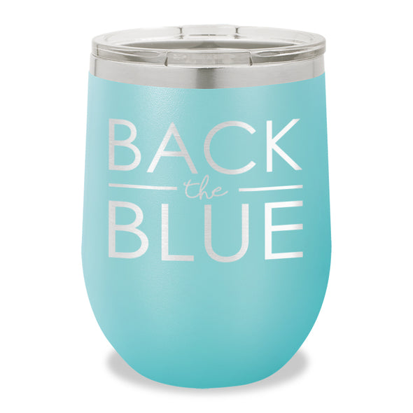 Back The Blue Stemless Wine Cup