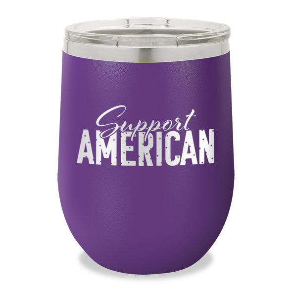 Support American Stemless Wine Cup