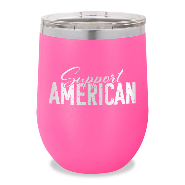 Support American Stemless Wine Cup